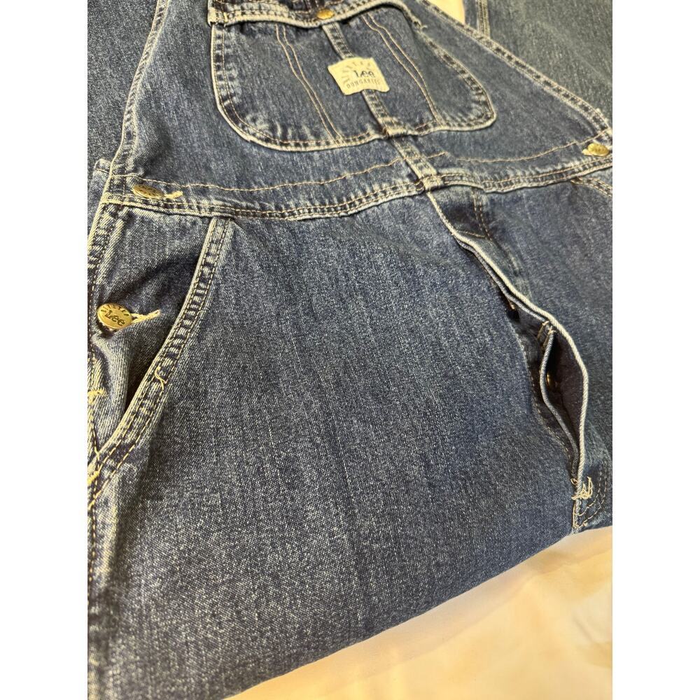 Vintage Lee Riveted Dungarees Denim Overalls - Picture 8 of 14